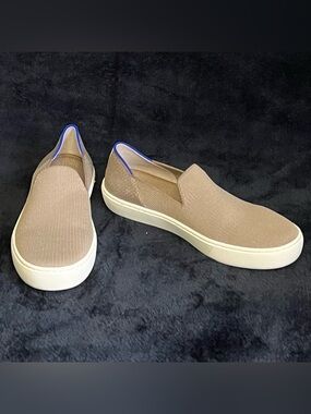 Rothy’s Original Slip On Sneakers in Latte - Sz 7